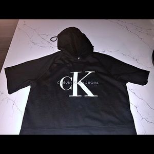 Calvin Klein cut off hoodie